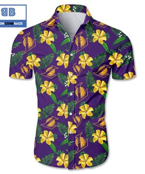 NBA Los Angeles Lakers Tropical Flower Hawaiian Shirt