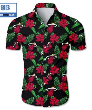 NBA Miami Heat Tropical Flower Hawaiian Shirt