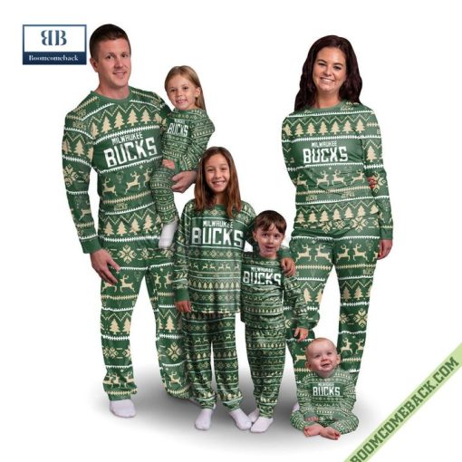 NBA Milwaukee Bucks Family Pajamas Set