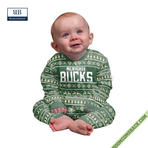 NBA Milwaukee Bucks Family Pajamas Set