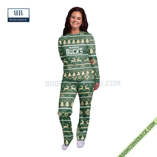 NBA Milwaukee Bucks Family Pajamas Set