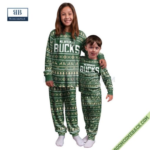 NBA Milwaukee Bucks Family Pajamas Set