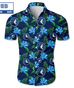 NBA Minnesota Timberwolves Tropical Flower Hawaiian Shirt