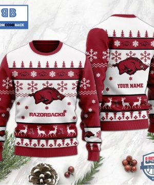 NCAA Arkansas Razorbacks Custom Name Sweater