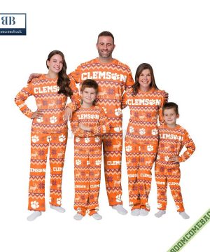 NCAA Clemson Tigers Family Pajamas Set