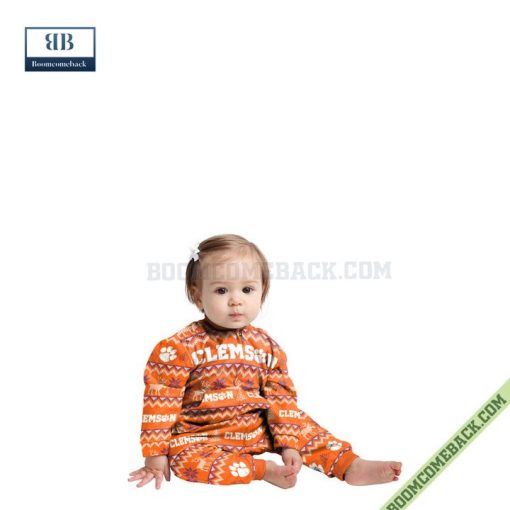 NCAA Clemson Tigers Family Pajamas Set