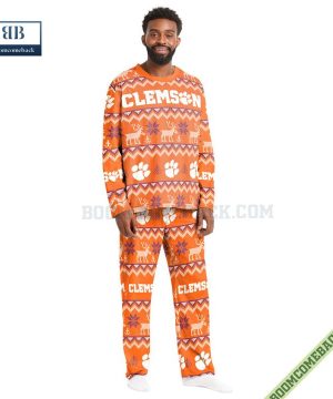 ncaa clemson tigers family pajamas set 5 CVREG