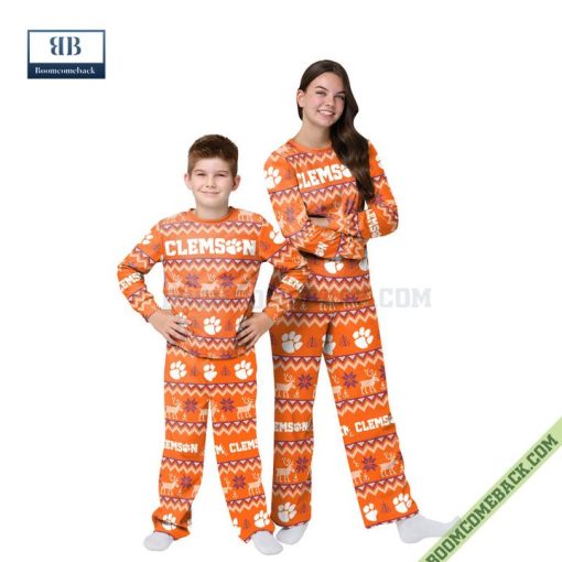 NCAA Clemson Tigers Family Pajamas Set