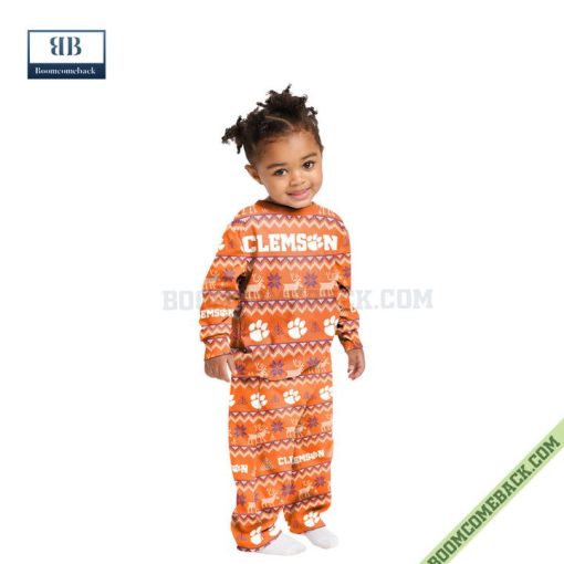 NCAA Clemson Tigers Family Pajamas Set