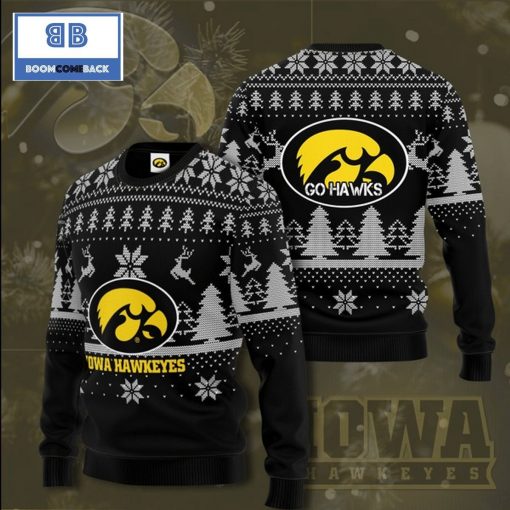 NCAA Iowa Hawkeyes 3D Christmas Sweater