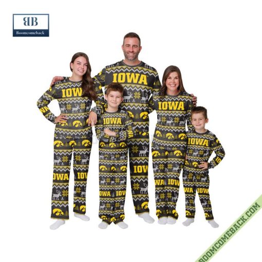 NCAA Iowa Hawkeyes Family Pajamas Set