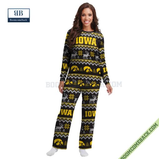 NCAA Iowa Hawkeyes Family Pajamas Set