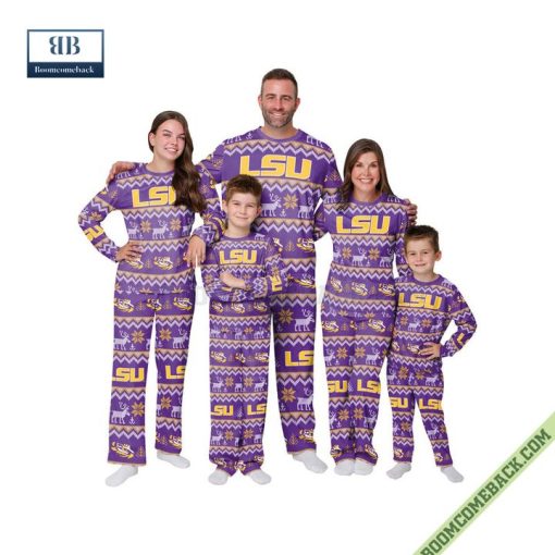 NCAA Lsu Tigers Family Pajamas Set