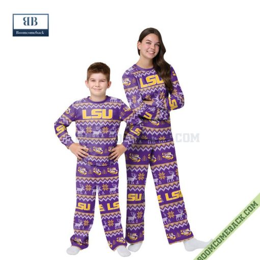 NCAA Lsu Tigers Family Pajamas Set