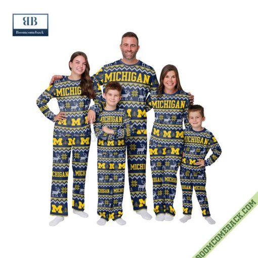 NCAA Michigan Wolverines Family Pajamas Set