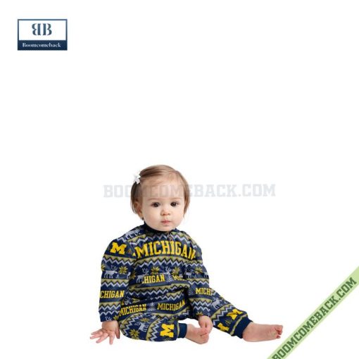 NCAA Michigan Wolverines Family Pajamas Set