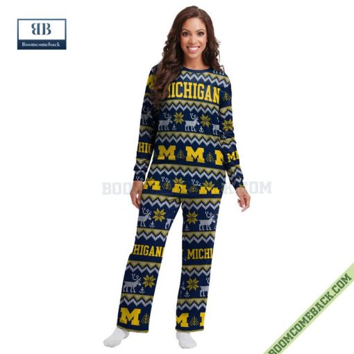 NCAA Michigan Wolverines Family Pajamas Set