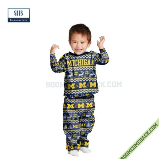 NCAA Michigan Wolverines Family Pajamas Set