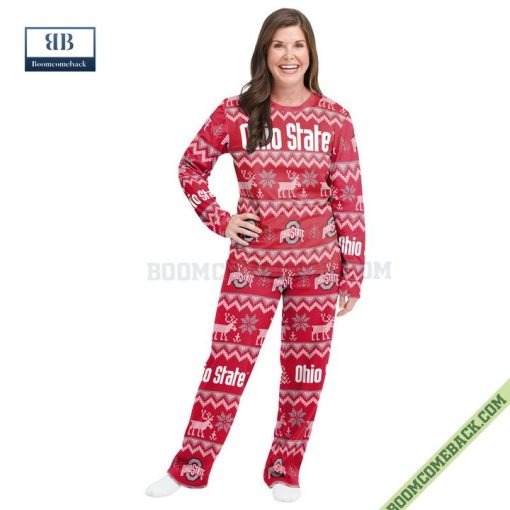 NCAA Ohio State Buckeyes Family Pajamas Set