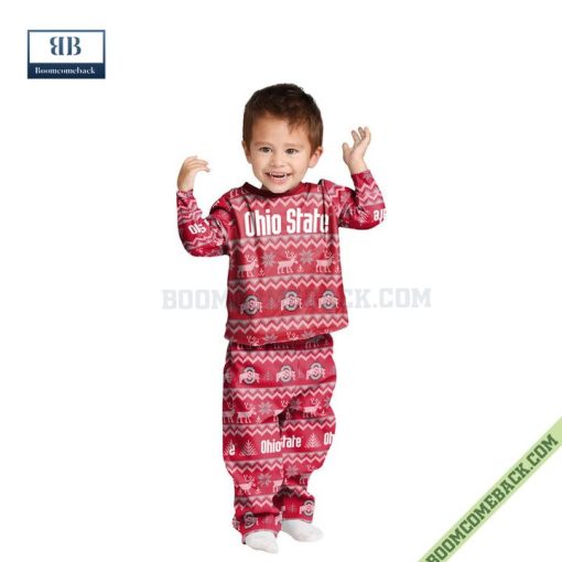 NCAA Ohio State Buckeyes Family Pajamas Set