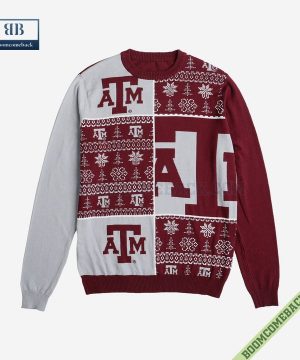 ncaa texas am aggies big logo ugly christmas sweater 5 Zsmkz