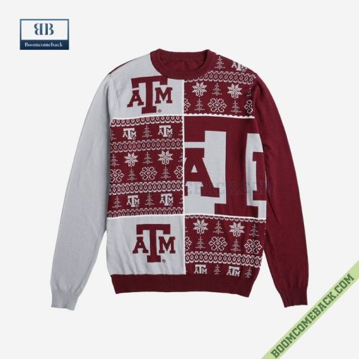 NCAA Texas A&M Aggies Big Logo Ugly Christmas Sweater