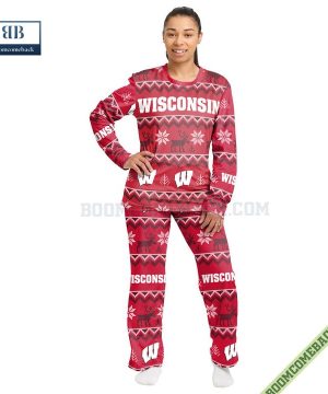 ncaa wisconsin badgers family pajamas set 3 Z1crX