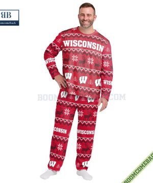 ncaa wisconsin badgers family pajamas set 5 HIST4