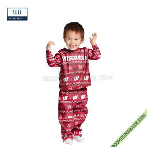 NCAA Wisconsin Badgers Family Pajamas Set