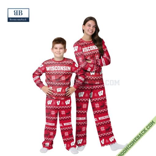 NCAA Wisconsin Badgers Family Pajamas Set