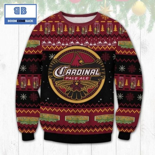 Nebraska Cardinal Pale Ale All Printed Ugly Christmas Sweater Sweatshirt