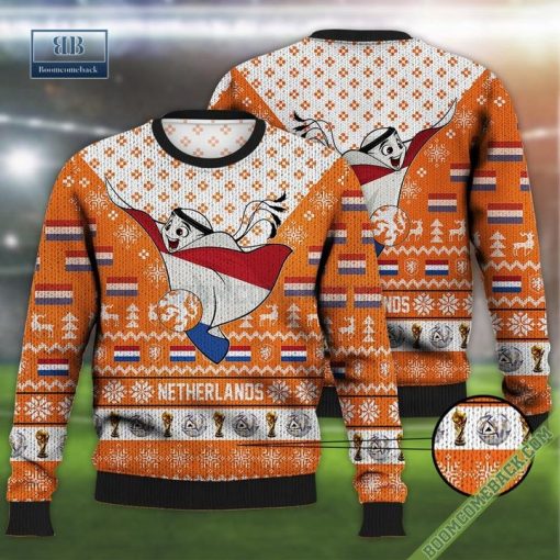 Netherlands World Cup 2022 Qatar Champions Ugly Christmas Sweater