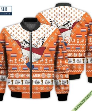 netherlands world cup 2022 qatar champions ugly christmas sweater 15 8LLTU