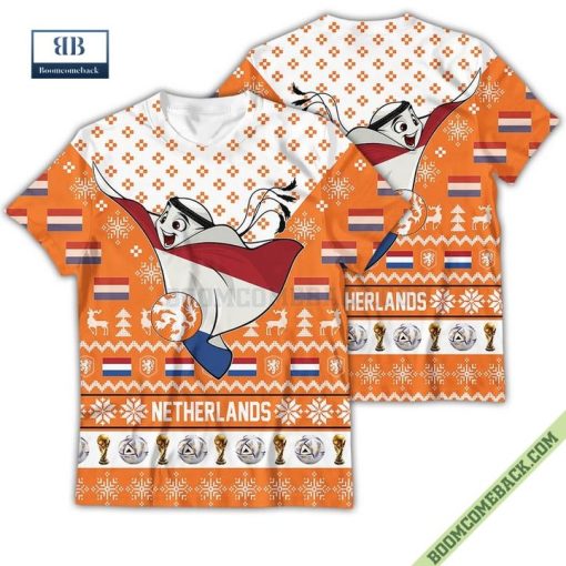 Netherlands World Cup 2022 Qatar Champions Ugly Christmas Sweater