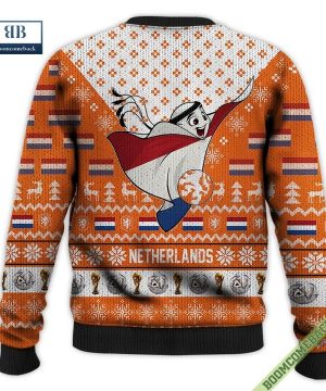 netherlands world cup 2022 qatar champions ugly christmas sweater 5 bqSYr