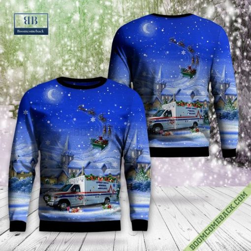 New Hampshire, Jaffrey-Rindge Memorial Ambulance Ugly Christmas Sweater