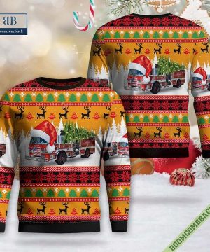 New Hampshire, Nashua Fire Rescue Engine 2 Ugly Christmas Sweater