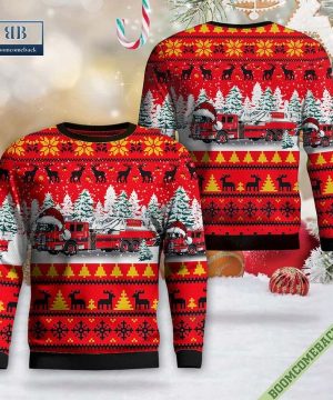 New Hampshire, Nashua Fire Rescue Ladder 2 Ugly Christmas Sweater