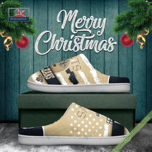 New Orleans Saints Christmas Indoor Slippers