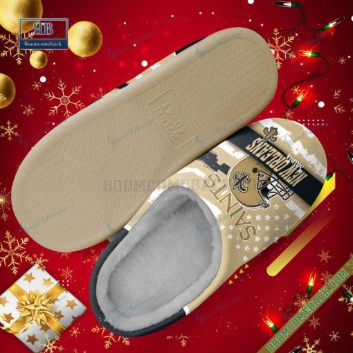 New Orleans Saints Christmas Indoor Slippers