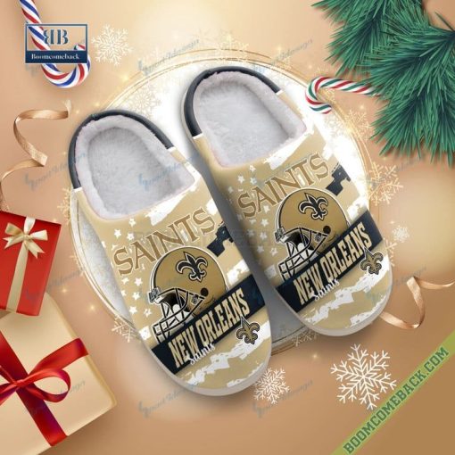 New Orleans Saints Christmas Indoor Slippers