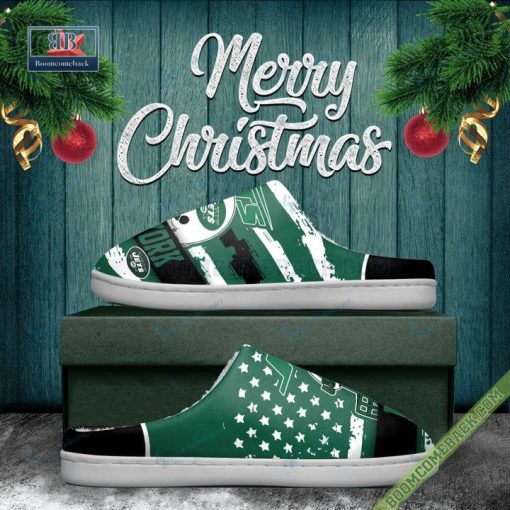 New York Jets Christmas Indoor Slippers