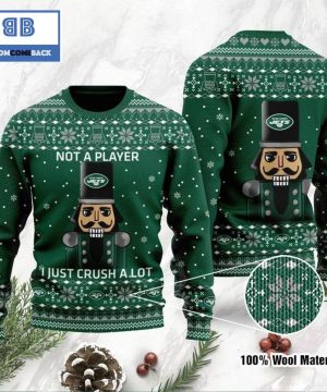 New York Jets Not A Player I Just Crush Alot Ugly Christmas Sweater