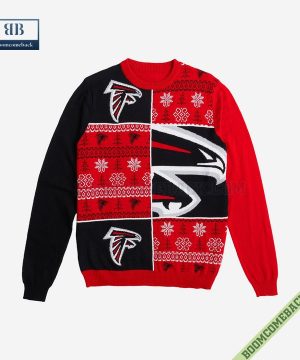 nfl atlanta falcons big logo ugly christmas sweater 5 BfeG9