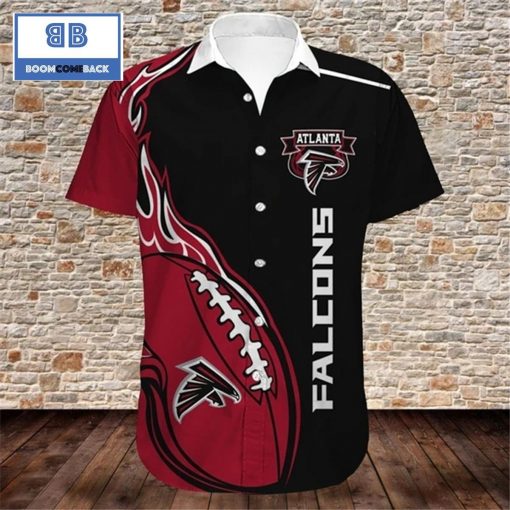 NFL Atlanta Falcons Tropical Flower Hawaiian Shirt