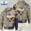 NFL Carolina Panthers Camouflage Skull 3D Hoodie