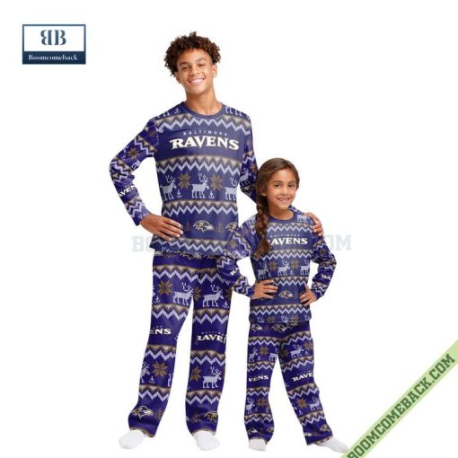 NFL Baltimore Ravens Family Pajamas Set