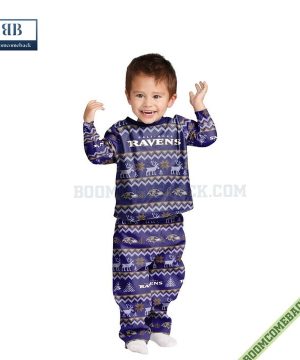 nfl baltimore ravens family pajamas set 9 Ch1yS