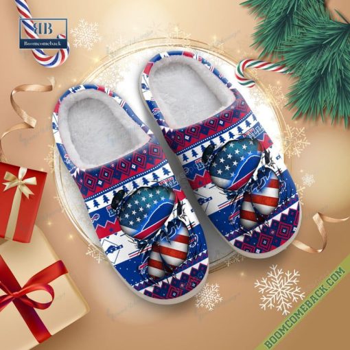 NFL Buffalo Bills Christmas Indoor Slip On Slippers