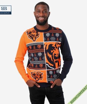 NFL Chicago Bears Big Logo Ugly Christmas Sweater